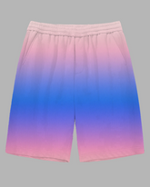 Men's Elegant Purple Theme Gradient Effect Daily Casual Big and Tall Shorts